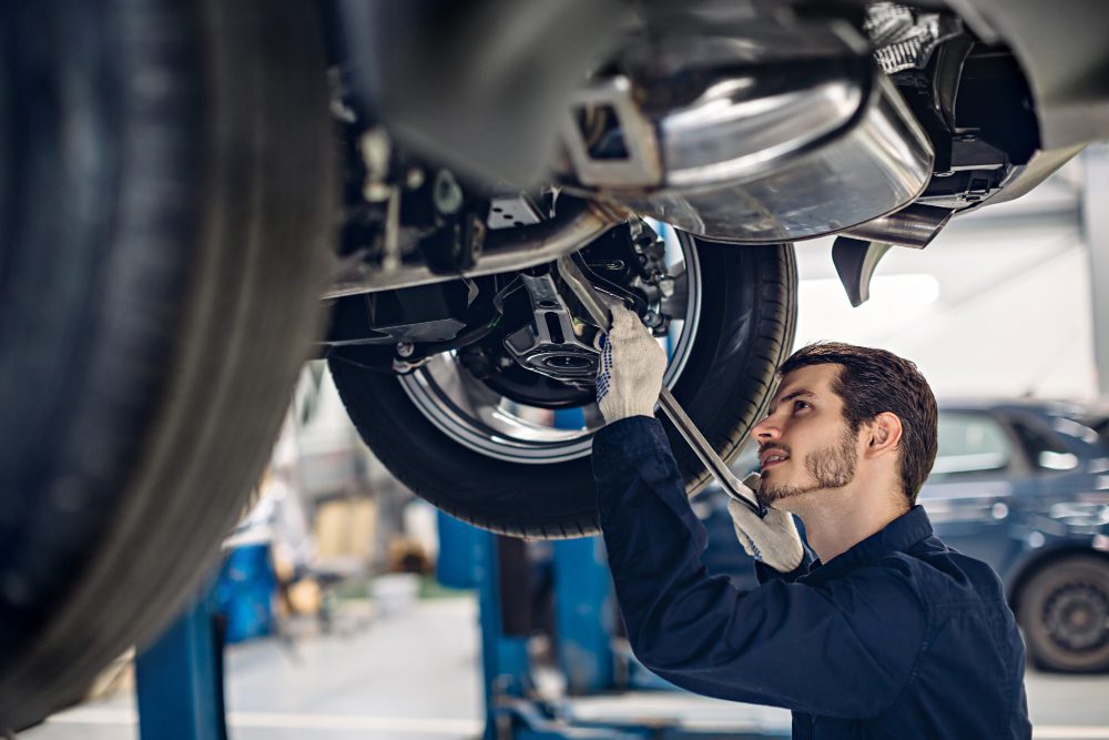 What is the purpose of the air suspension control module?